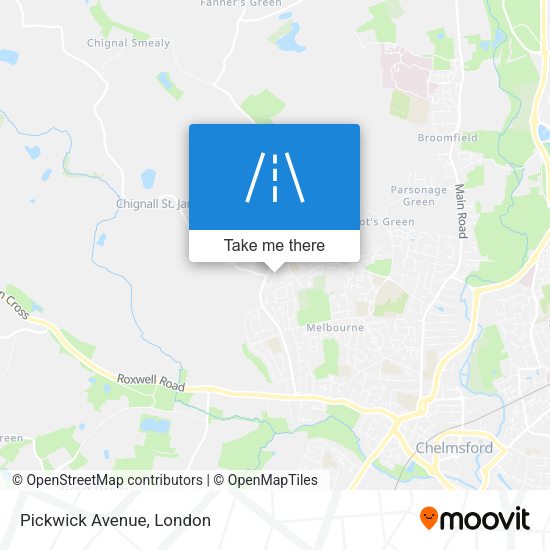 Pickwick Avenue map