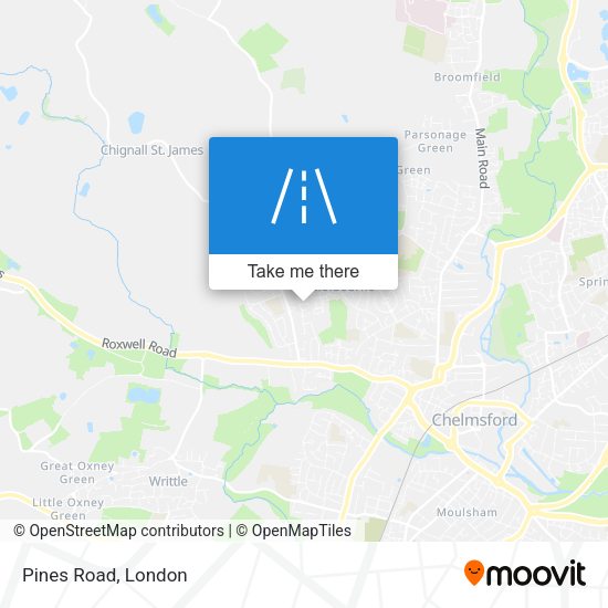 Pines Road map
