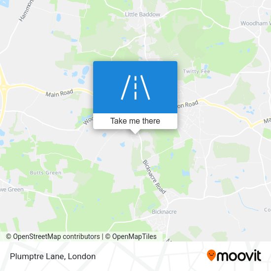 Plumptre Lane map