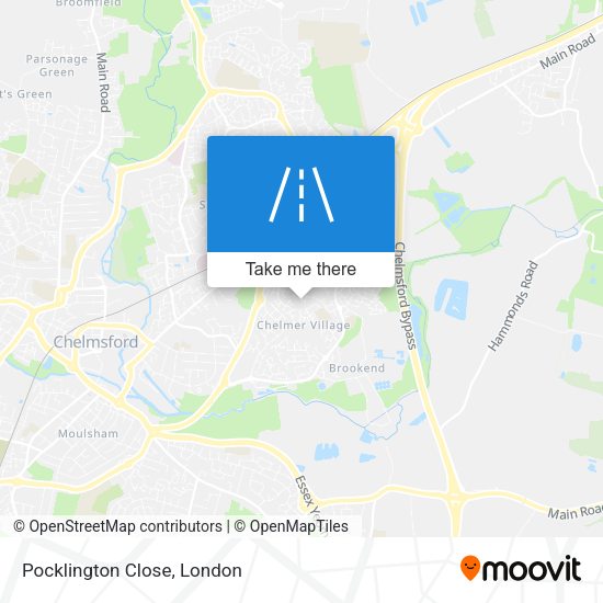 Pocklington Close map
