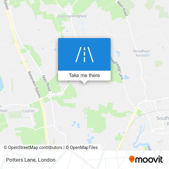 Potters Lane map