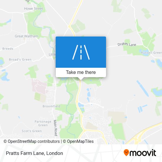 Pratts Farm Lane map
