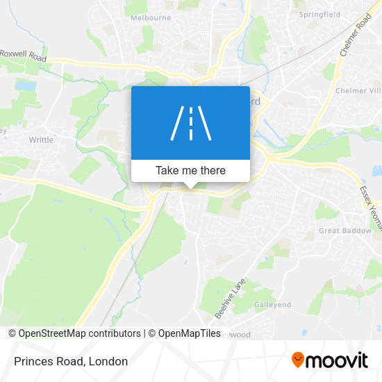 Princes Road map