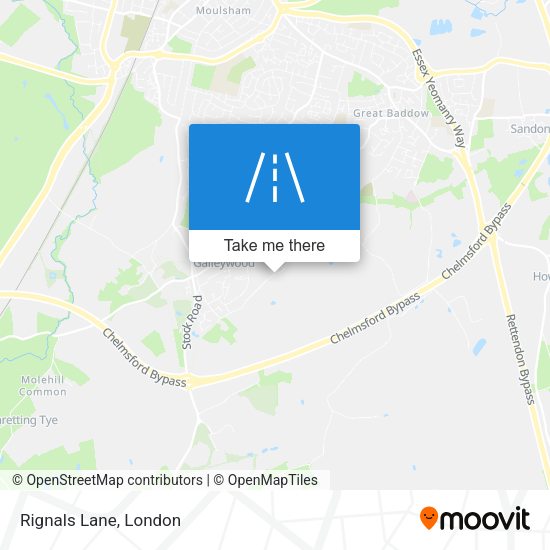 Rignals Lane map