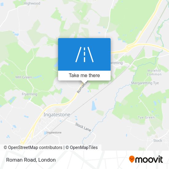 Roman Road map