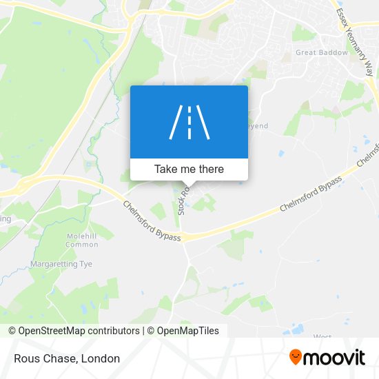 Rous Chase map