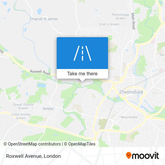 Roxwell Avenue map