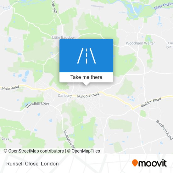 Runsell Close map