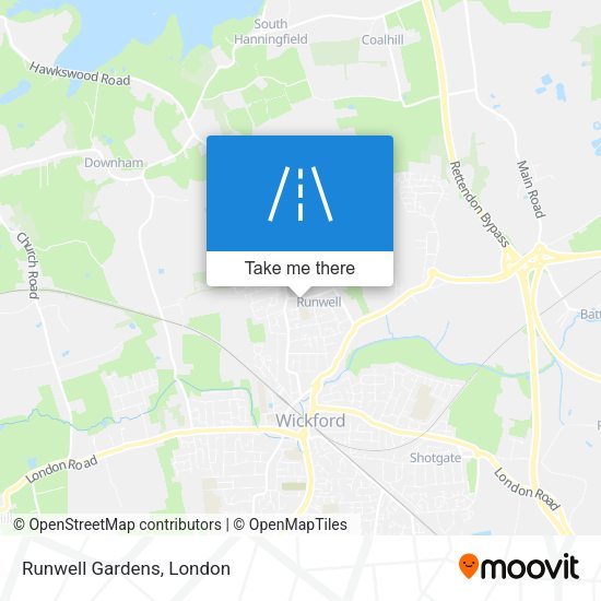Runwell Gardens map