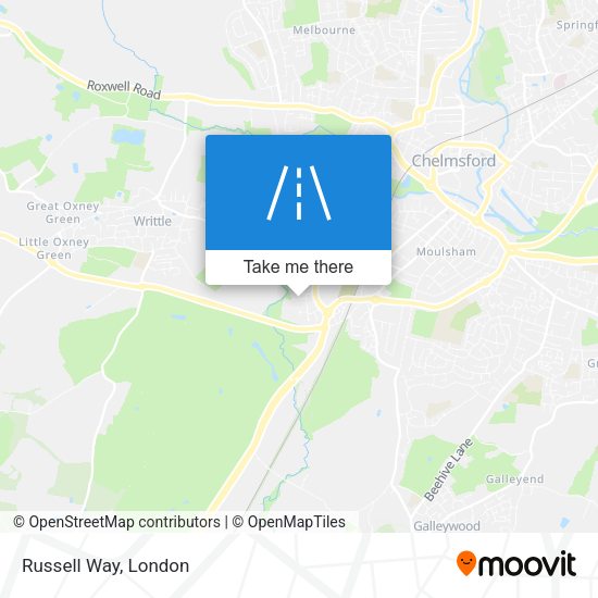 Russell Way map