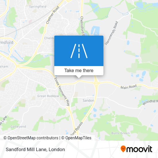 Sandford Mill Lane map