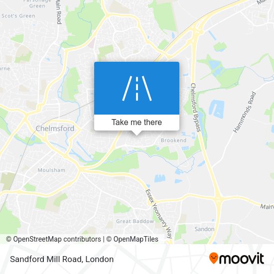Sandford Mill Road map