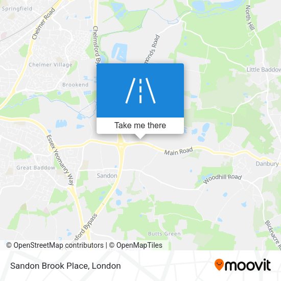 Sandon Brook Place map