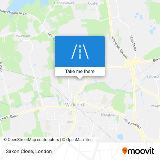 Saxon Close map