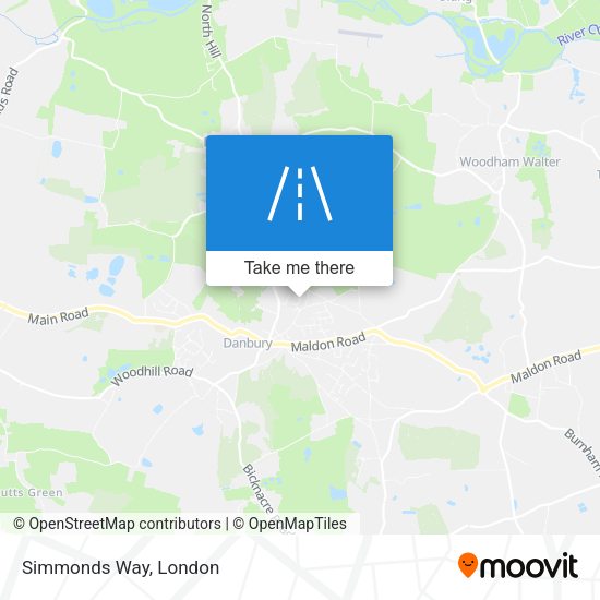 Simmonds Way map
