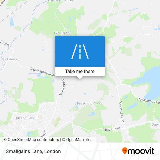 Smallgains Lane map