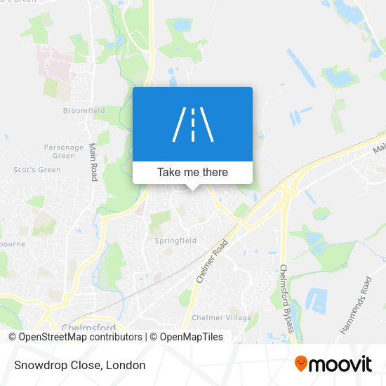Snowdrop Close map