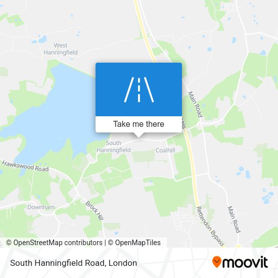 South Hanningfield Road map