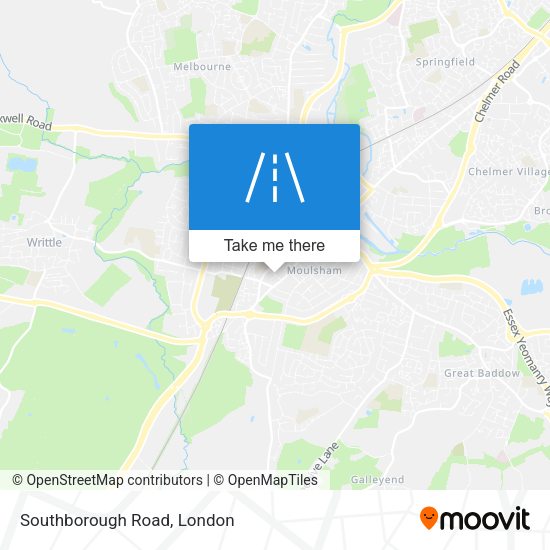 Southborough Road map