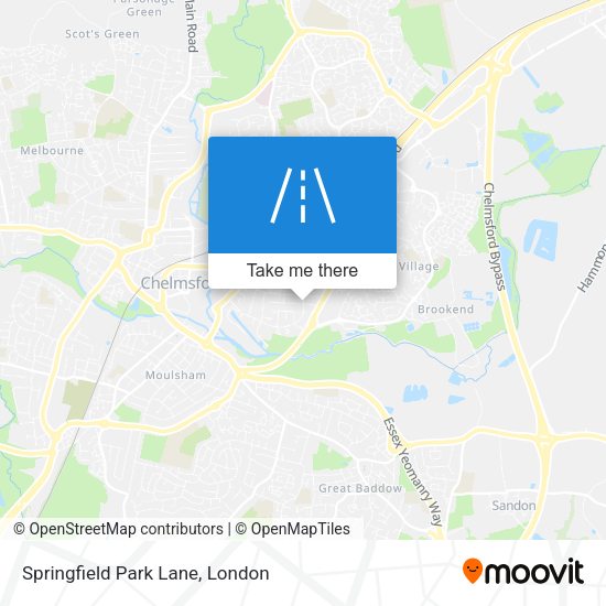 Springfield Park Lane map