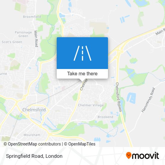 Springfield Road map