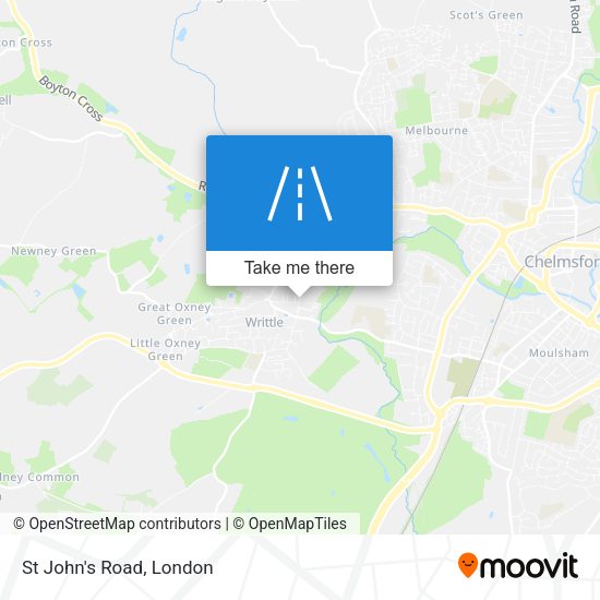 St John's Road map