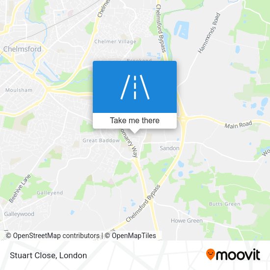 Stuart Close map