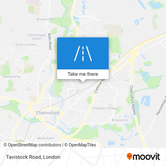Tavistock Road map