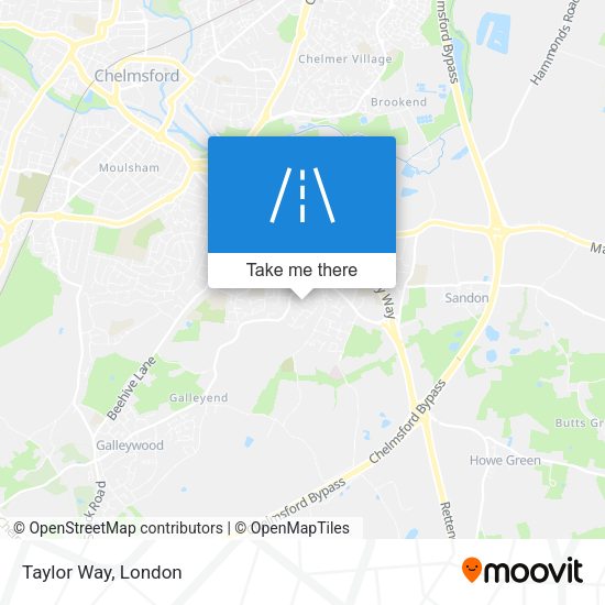 Taylor Way map