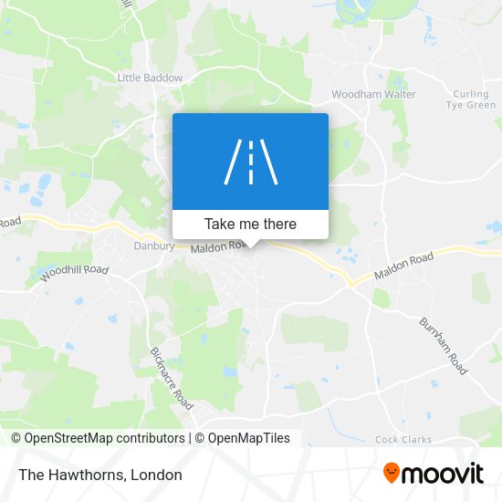 The Hawthorns map