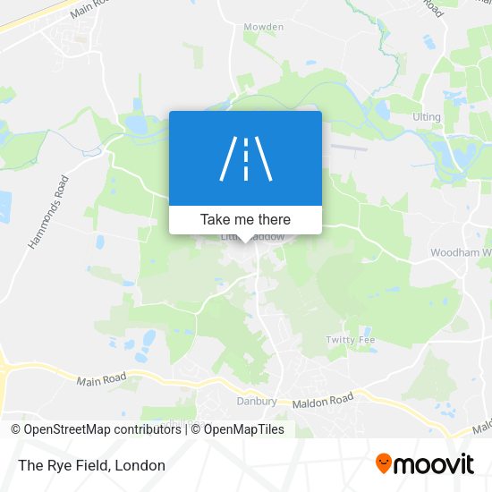 The Rye Field map