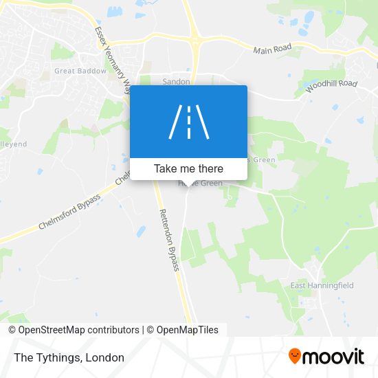 The Tythings map