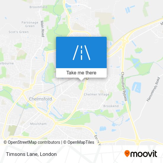 Timsons Lane map