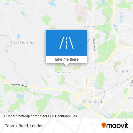 Tobruk Road map