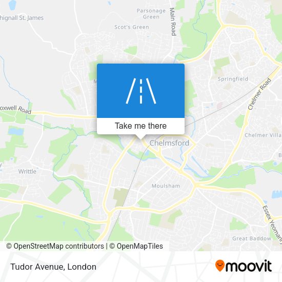 Tudor Avenue map