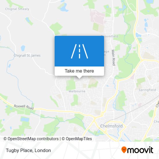 Tugby Place map
