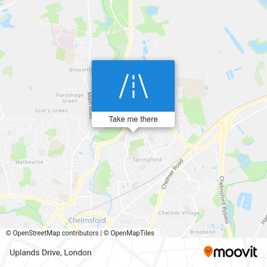 Uplands Drive map