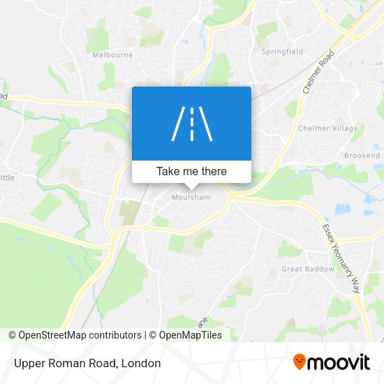 Upper Roman Road map