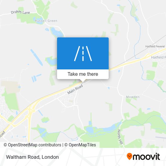 Waltham Road map