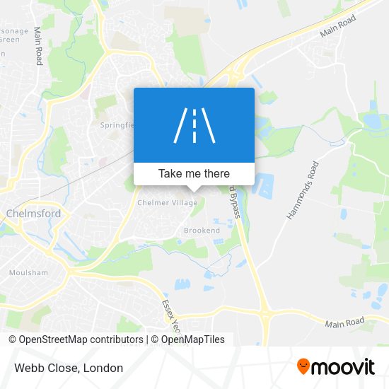 Webb Close map