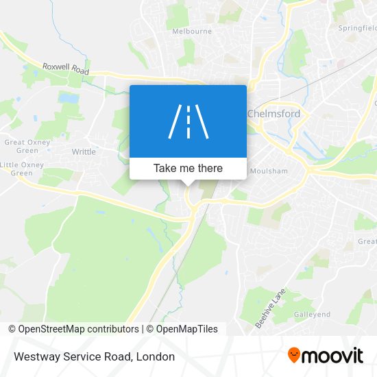 Westway Service Road map