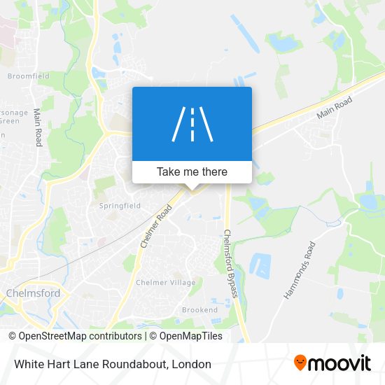 White Hart Lane Roundabout map