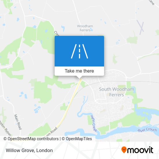 Willow Grove map