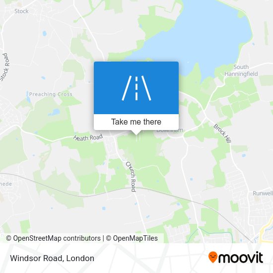 Windsor Road map