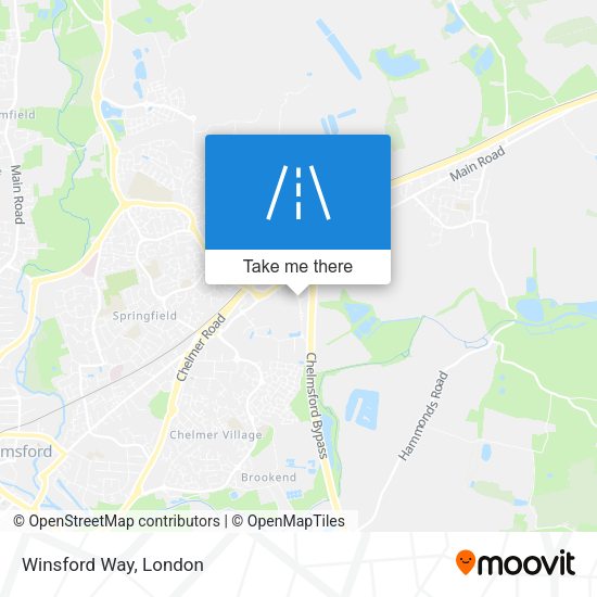 Winsford Way map