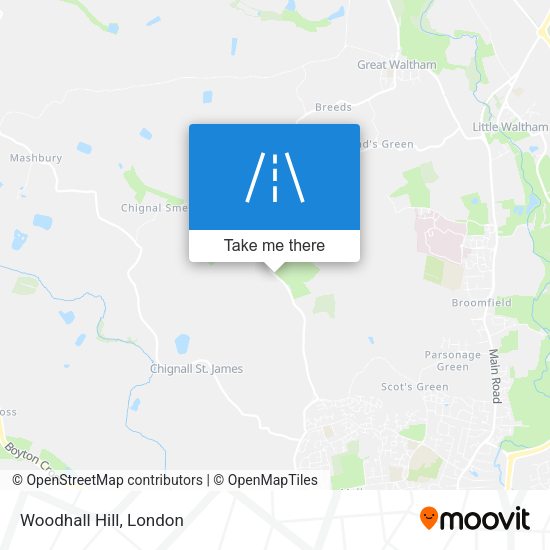 Woodhall Hill map
