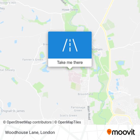 Woodhouse Lane map