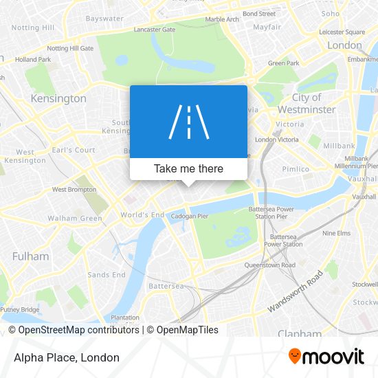 Alpha Place map