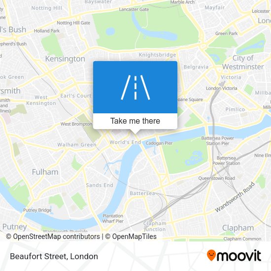 Beaufort Street map