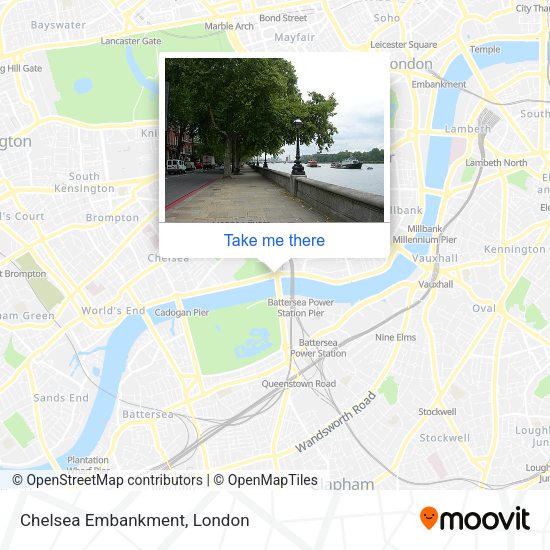 Chelsea Embankment map